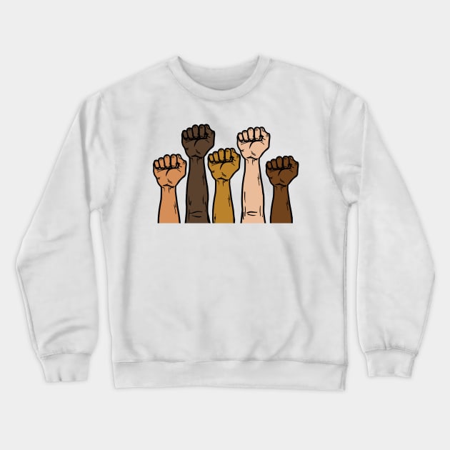 Black Lives Matter Crewneck Sweatshirt by Nalidsa